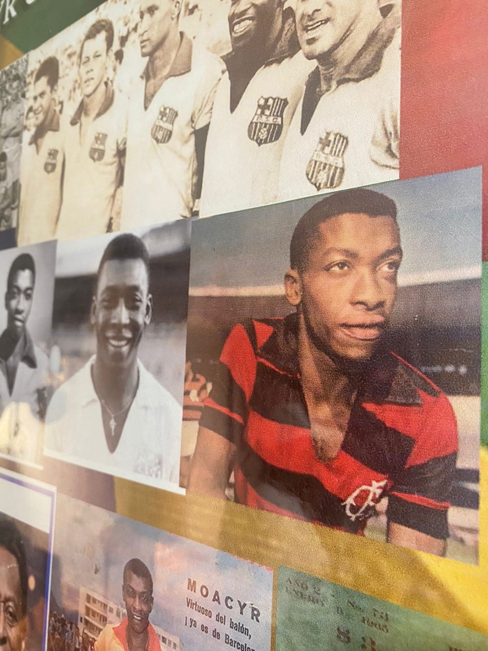 Foto de Moacir com a camisa do Flamengo — Foto: Cahê Mota / GE