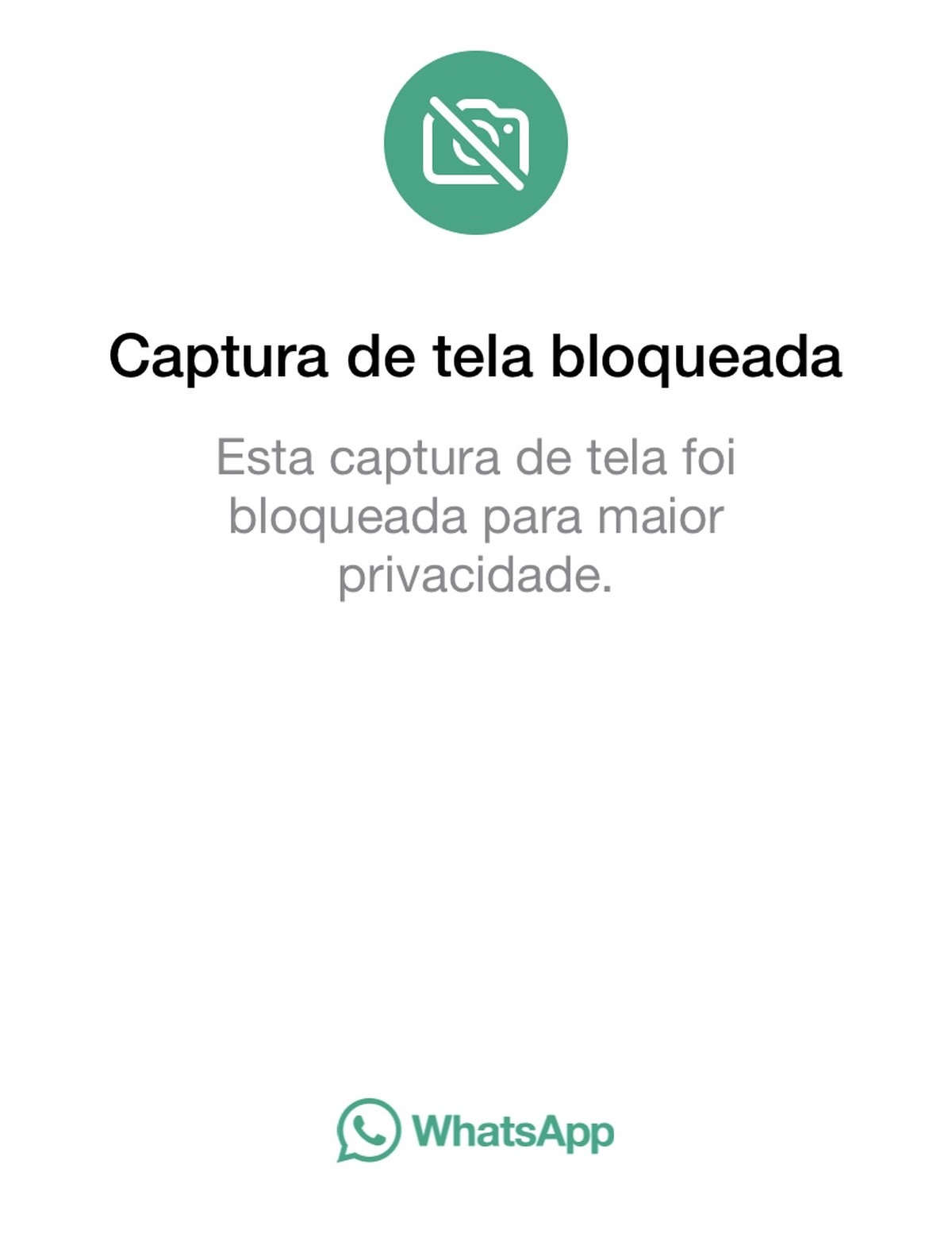 WhatsApp agora bloqueia print em mídias temporárias; saiba tudo