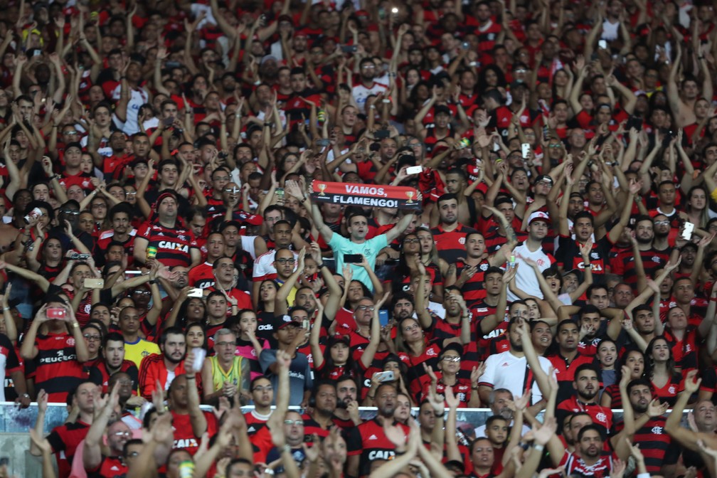 Torcedores lotaram o Maracan&atilde; para o jogo de despedida (Foto: Gilvan de Souza/Flamengo)
