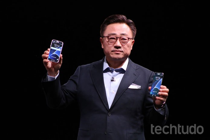 Samsung Galaxy S7 - MWC (Foto: Fabrício Vitorino/TechTudo)