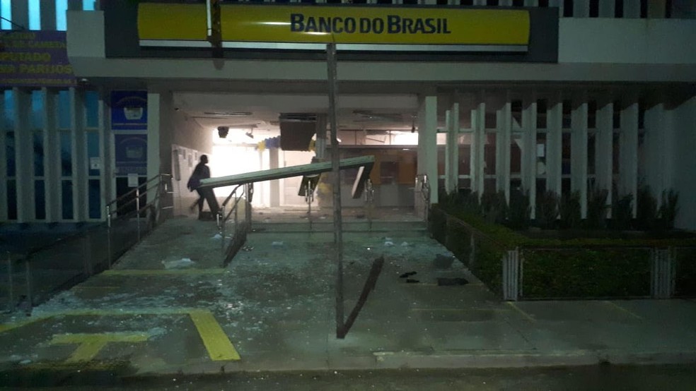 Agência do Banco do Brasil é alvo de ação criminosa violenta em Cametá, no Pará — Foto: Reprodução