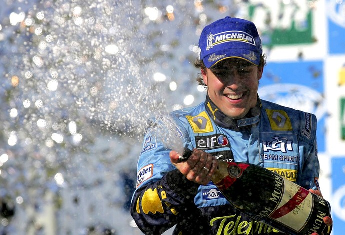 Fernando Alonso Renault Formula 1 f-1 Brasil 2006 (Foto: Getty Images)
