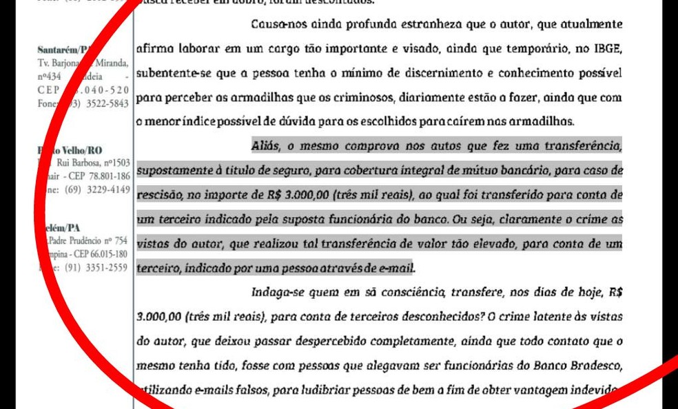 Agente diz que banco contestou sua capacidade cognitiva  (Foto: José Andrade da Fonseca/Arquivo Pessoal)