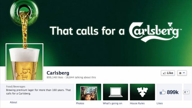 Facebook: Carlsberg (Foto: reprodução / internet)
