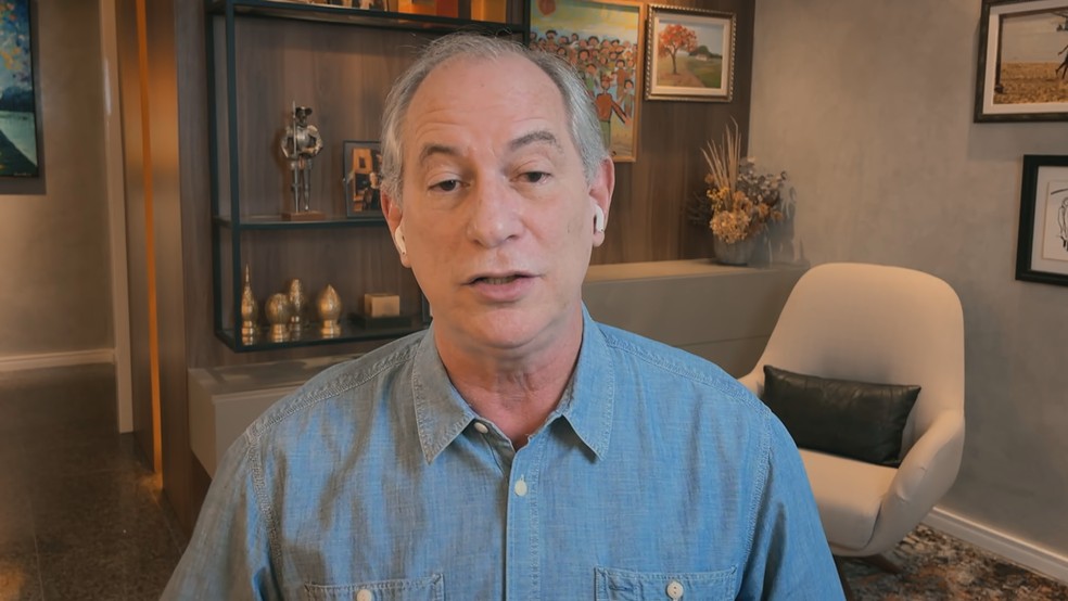 Ciro Gomes é o entrevistado do 'Conversa com Bial' desta segunda-feira, 9/8 — Foto: Reprodução/TV Globo