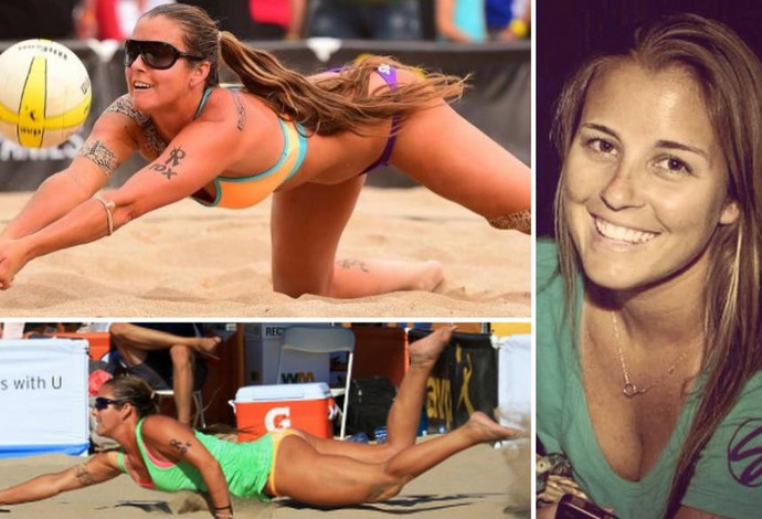 Brooke Sweat, dos Estados Unidos, musas do Mundial de vôlei de praia (Foto: Reprodução)