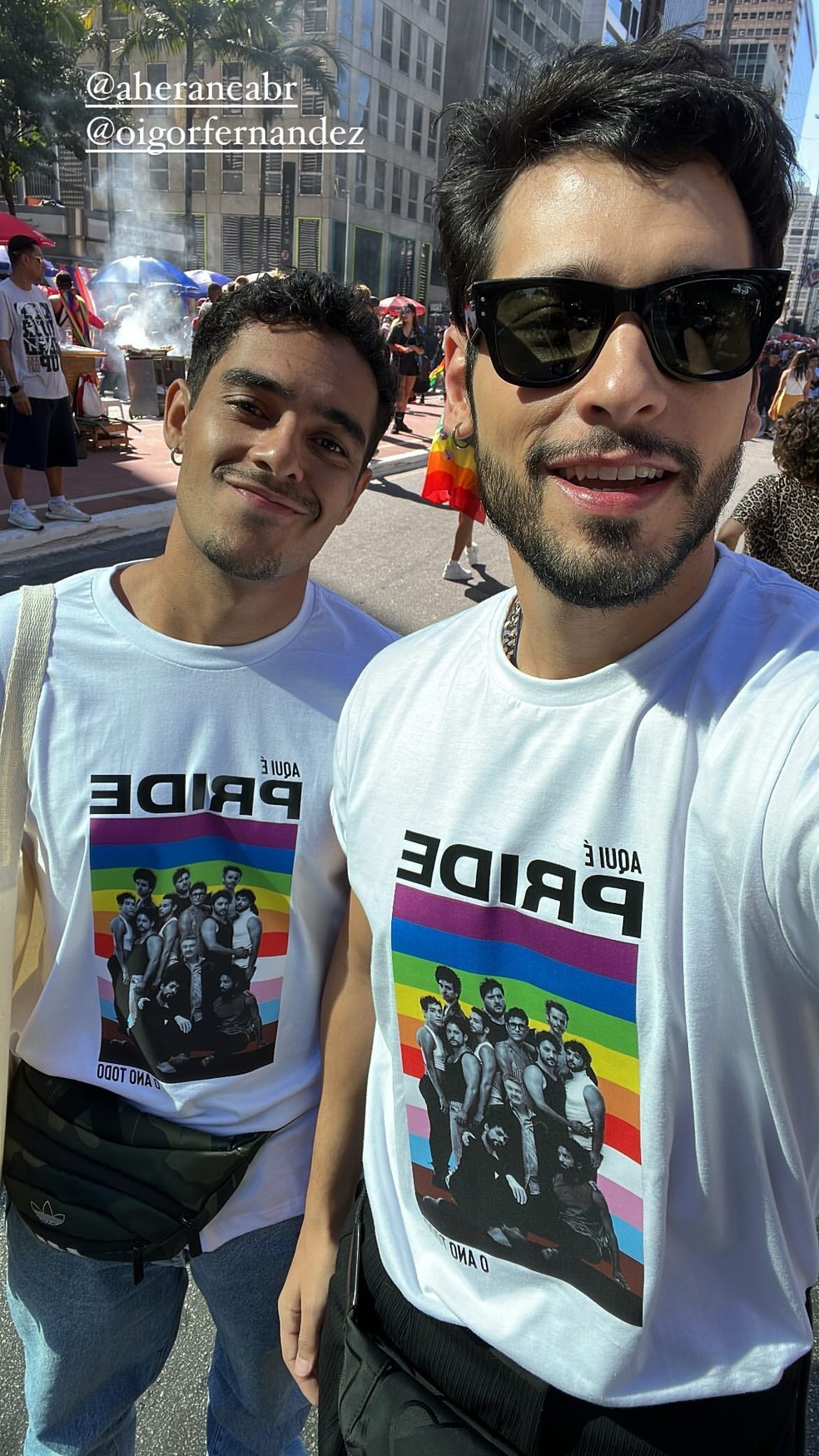 Bruno Fagundes e Igor Fernandez — Foto: Reprodução / Instagram