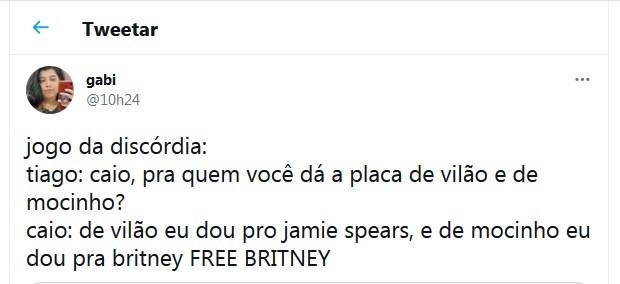 Caio defende Britney Spears e vira meme (Foto: Reprodução/Twitter)