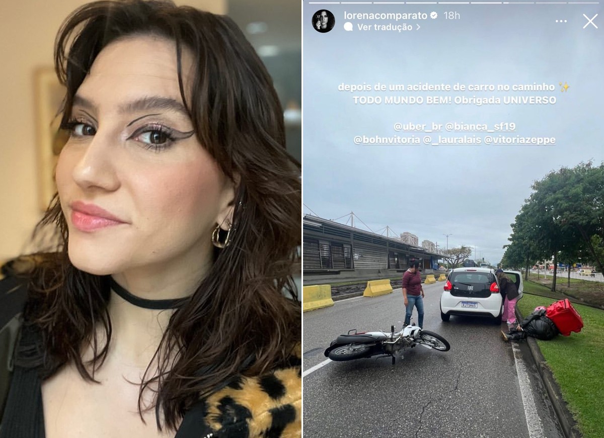 Lorena Comparato se envolveu em acidente neste domingo (Foto: Reprodução / Instagram)