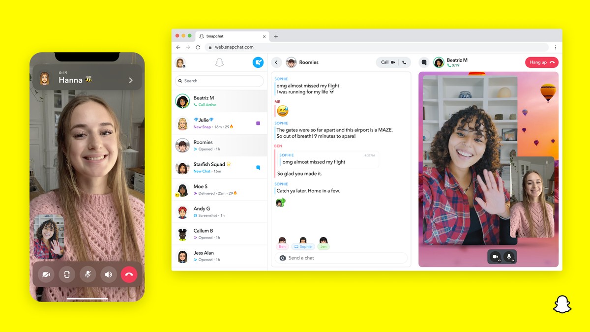 Snapchat libera acesso no computador para quem usa versão paga