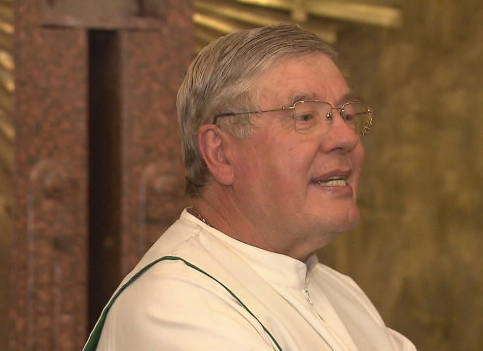 Padre Kazimerz Wojn, conhecido como padre Casemiro, foi assassinado na Asa Norte — Foto: TV Globo/Reprodução