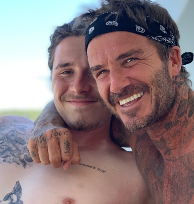 Brooklyn e David Beckham (Foto:  Reprodução/Instagram)
