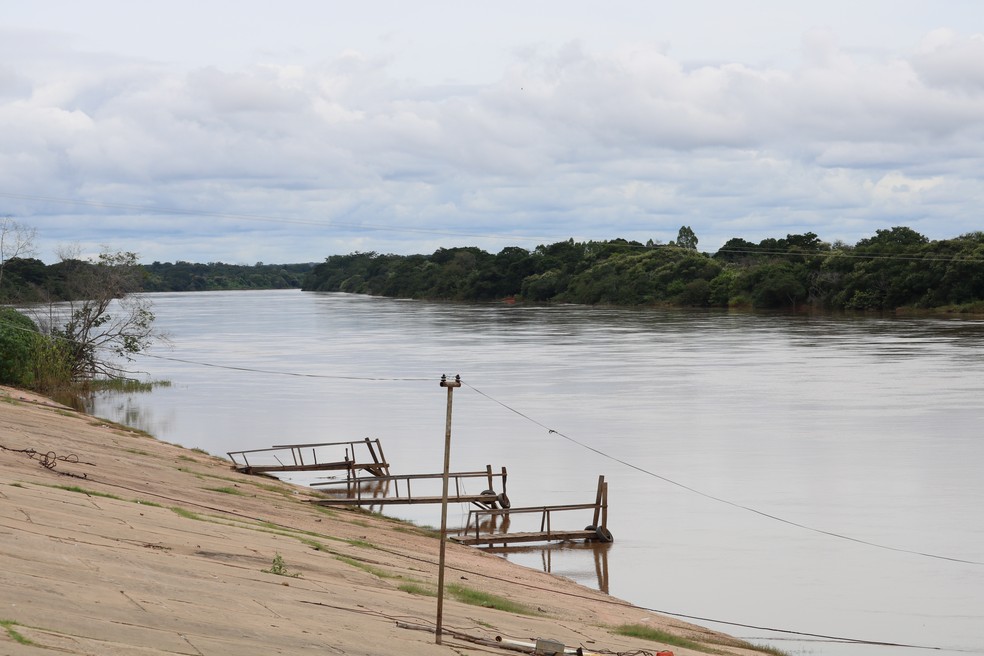 Rio Parnaíba em Floriano, Sul do Piauí — Foto: Lucas Marreiros/G1 PI