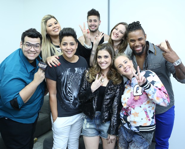 Os integrantes do Time Claudia Leitte juntinhos (Foto: Isabella Pinheiro/Gshow)