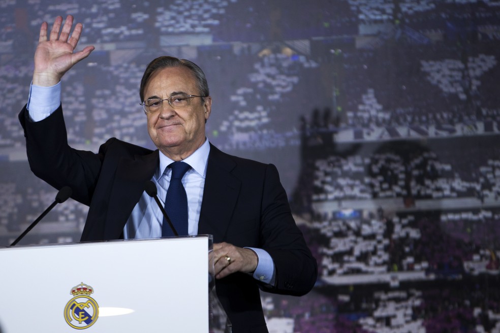 Presidente Florentino Pérez quer mais jogadores galácticos para o Real Madrid (Foto: ASSOCIATED PRESS/AP)