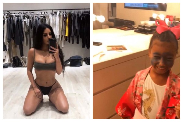 Kim Kardashian e North West (Foto: Instagram)