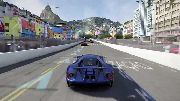 Forza 6 apresenta favela no meio de Copacabana (Foto: Reprodução/Murilo Molina)