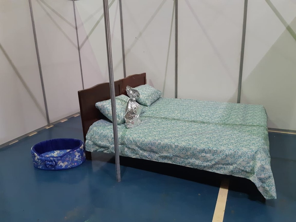 Prefeitura de Bauru inaugura ginásio para acolher moradores em situação de rua — Foto: Mariana Bonora/G1