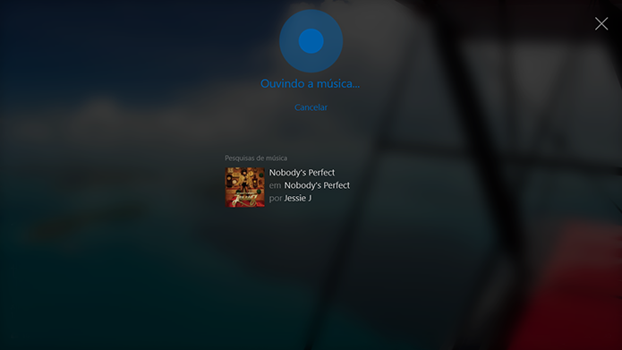 Cortana pode identificar músicas tocando no ambiente (Foto: Reprodução/Elson de Souza)