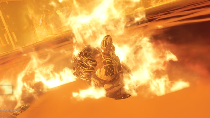 O protagonista de Doom dá um joinha como em o Exterminador do Futuro 2 (Foto: Reprodução/GameRanx)