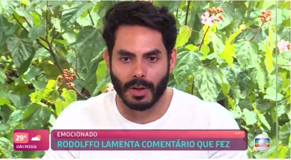 Rodolffo participa do "Mais Você" após eliminação do "BBB21" — Foto: Reprodução/TV Globo