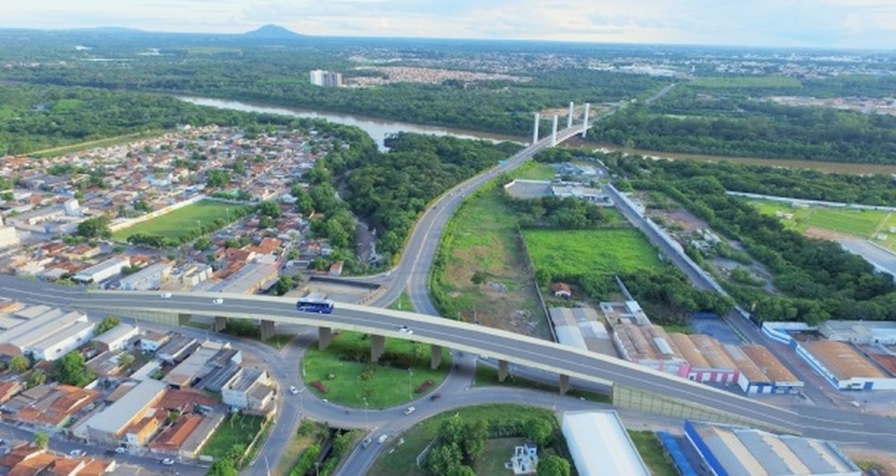 Imagem do projeto para construção do viaduto na Avenida Beira Rio, em Cuiabá — Foto: Prefeitura de Cuiabá
