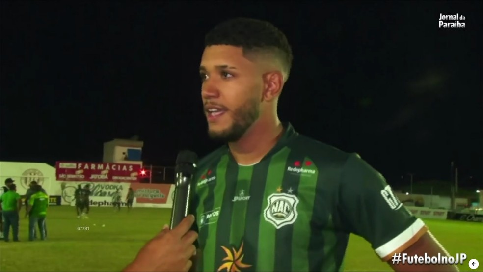 Com quatro gols marcados, Pedr�o tem sido o nome do Nacional de Patos no Paraibano � Foto: Reprodu��o / Jornal da Para�ba