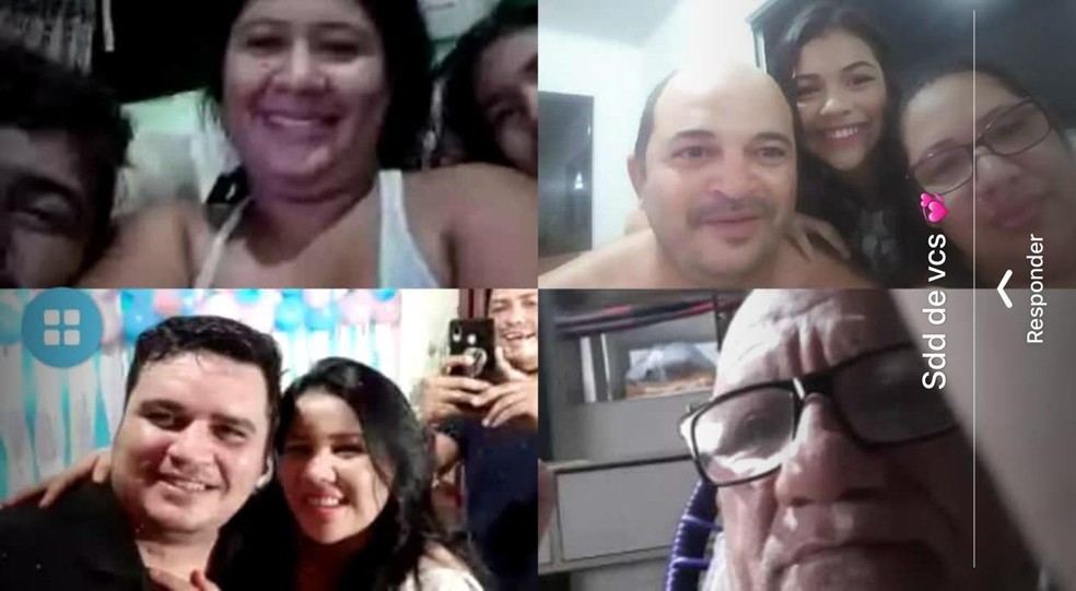 Pela internet, família acompanhou que casal espera uma menina  — Foto: Arquivo pessoal 