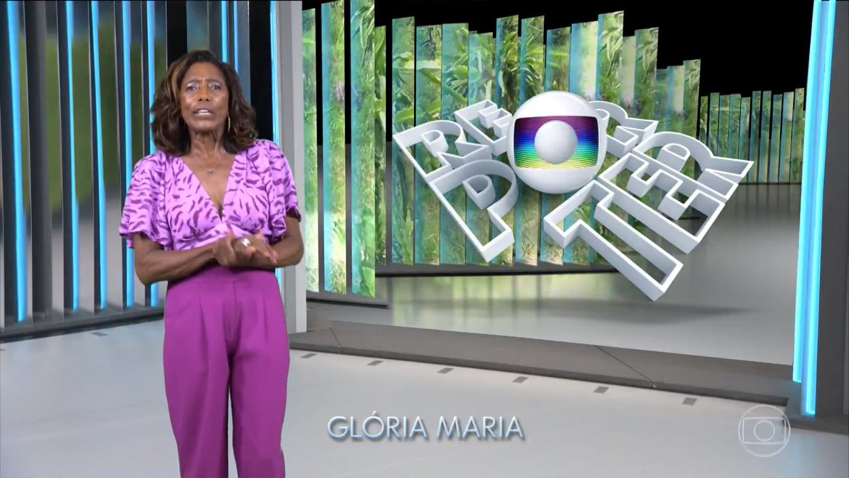 Glória Maria comandou o "Globo repórter" ao lado de Sandra Annenberg — Foto: Reprodução/TV Globo