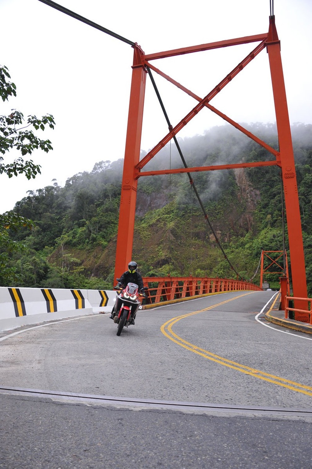 Expedição de moto passando pelo Peru — Foto: Arquivo pessoal