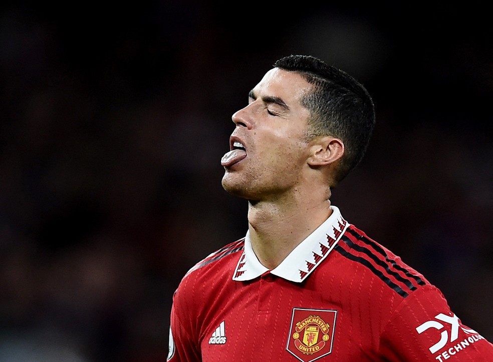 Cristiano Ronaldo Manchester United x West Ham — Foto: Peter Powell/Reuters