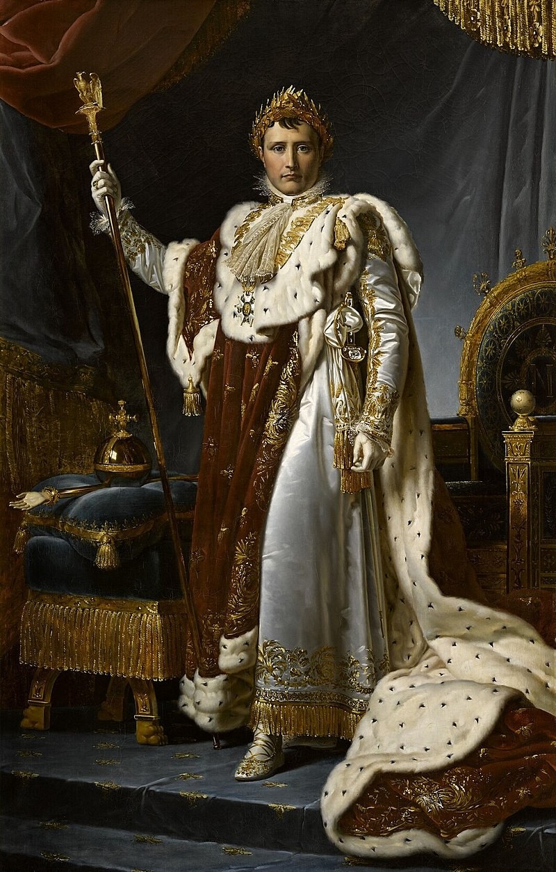 Napoleão I em regalia, por François Gérard, 1805 (Foto: Domínio público)