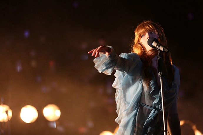 Florence + The Machine no palco do Lollapalooza (Foto: Carol Caminha/Gshow)