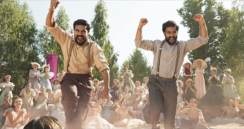 RRR, filme indiano disponível na Netflix, ganhou Melhor Canção no Oscar 2023 — Foto: Reprodução/IMDb