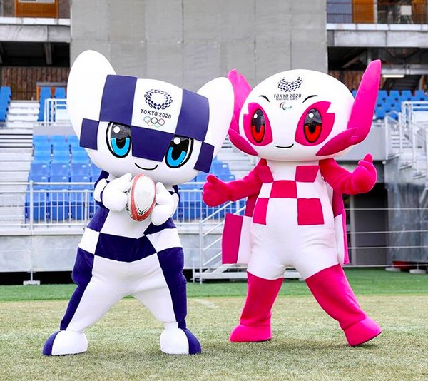 Os mascote das Olimpíadas de 2020, adiadas para 2021 (Foto: Instagram)