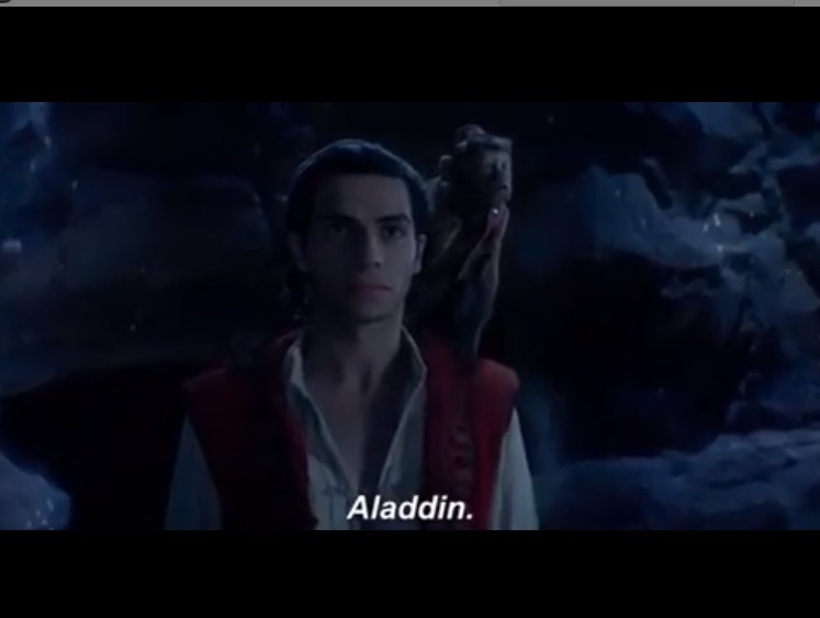 Recorte do novo trailer de Aladdin, um clássico da Disney, que traz Will Smith como gênio da lâmpada (Foto: Reprodução Instagram)