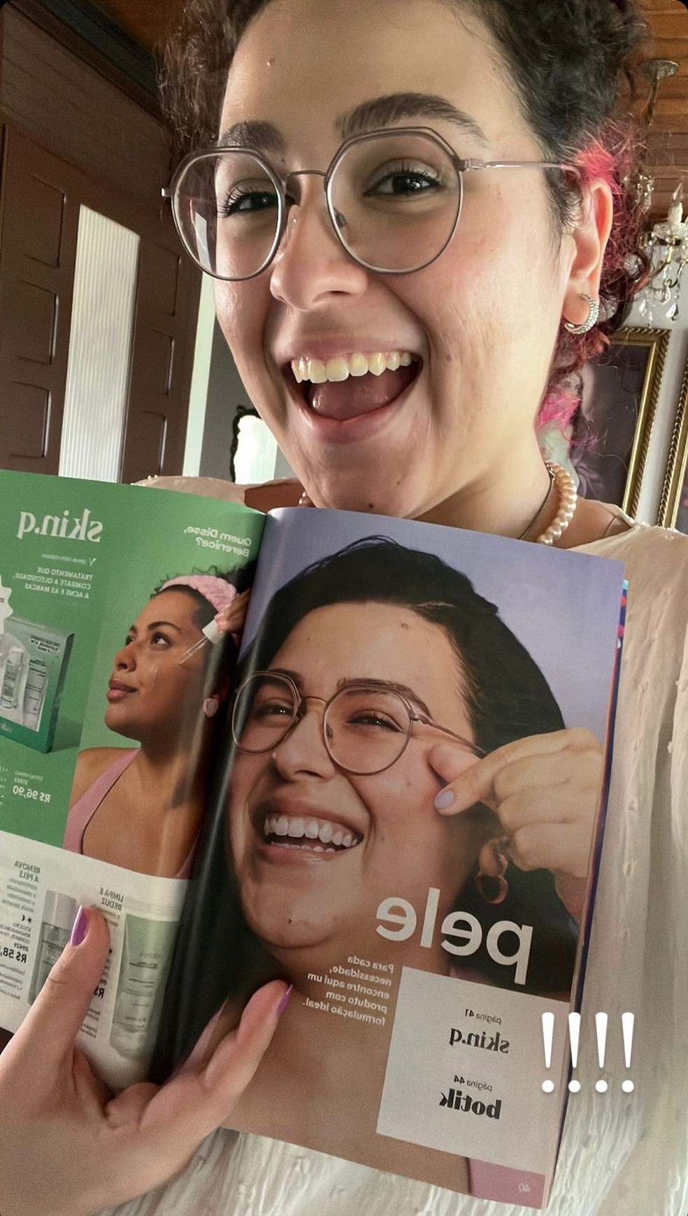Carol assina produto nacional de beleza e faz parte da campanha divulgada em Portugal  — Foto: Arquivo pessoal 