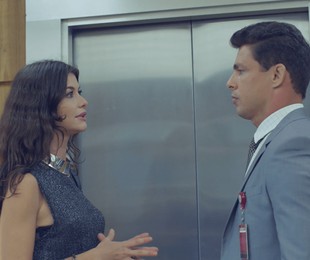 Alinne Moraes e Cauã Reymond como Bárbara e Christian em 'Um lugar ao Sol' | Globo