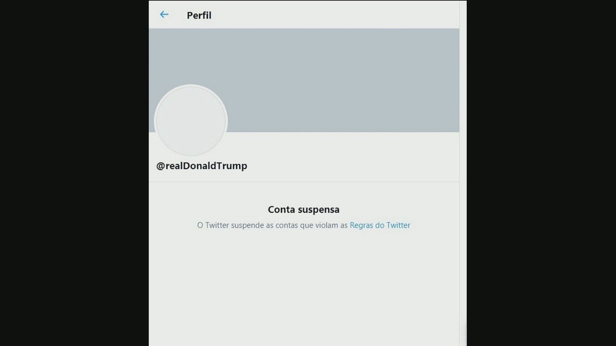 Twitter tira conta de Trump do ar permanentemente thumbnail
