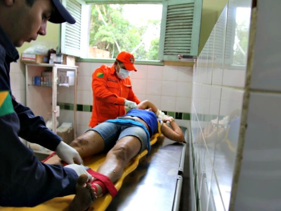 Antônia foi atendida no hospital de Brasileia na época e teve o pulmão perfurado (Foto: Alexandre Lima/Arquivo pessoal )