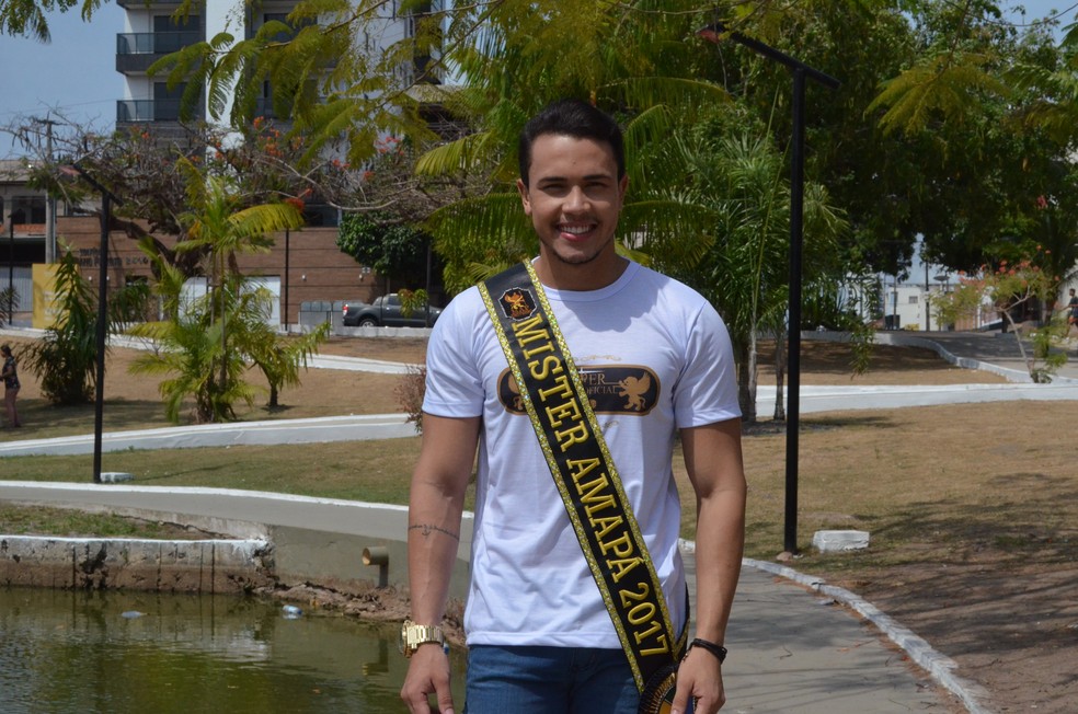 Wellington Ruan Tourinho foi eleito Mister Amapá 2017 (Foto: Fabiana Figueiredo/G1)