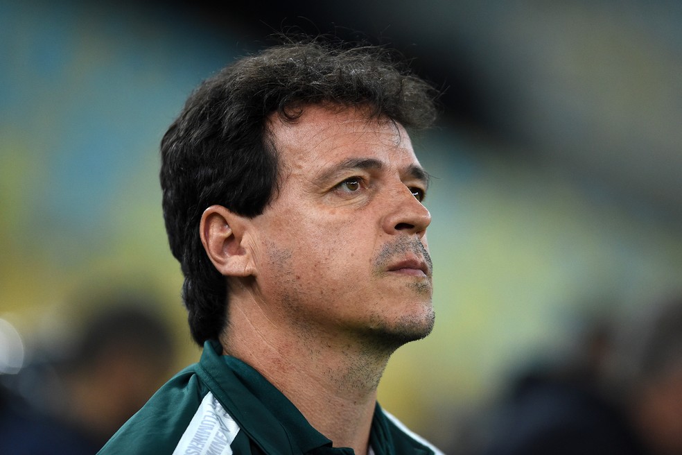 Fernando Diniz em Fluminense x Coritiba — Foto: Alexandre Durão