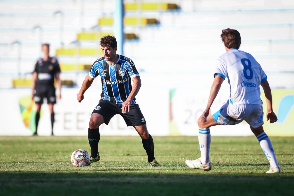 Grêmio, de Lucas Silva, enfrenta o Novo Hamburgo mais uma vez — Foto: Lucas Uebel/Grêmio