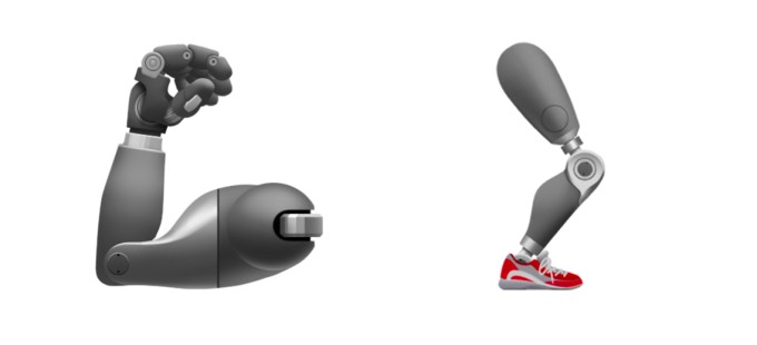 Emoji de membros prostéticos (Foto: Divulgação)