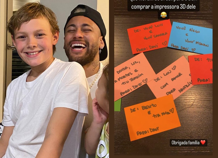 Davi Lucca, filho de Neymar, faz vaquinha para comprar impressora 3D