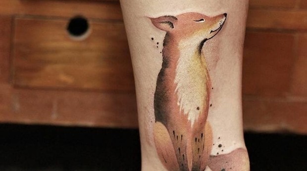 Tatuagem de raposa feita pela artista (Foto: Divulgação)
