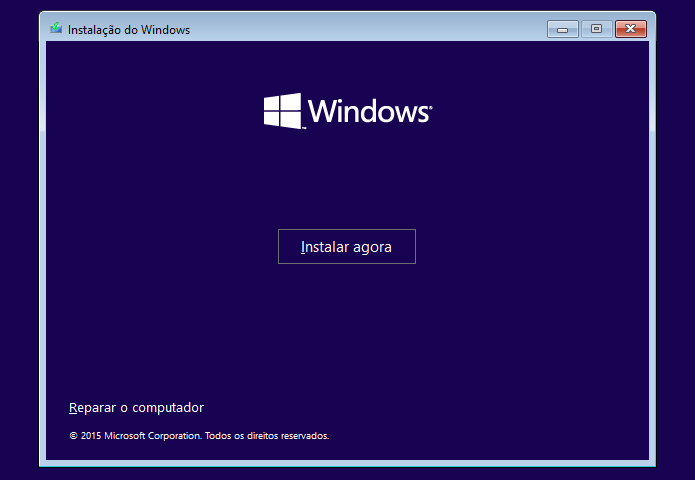 Iniciando instalação do Windows 10 (Foto: Reprodução/Helito Bijora)