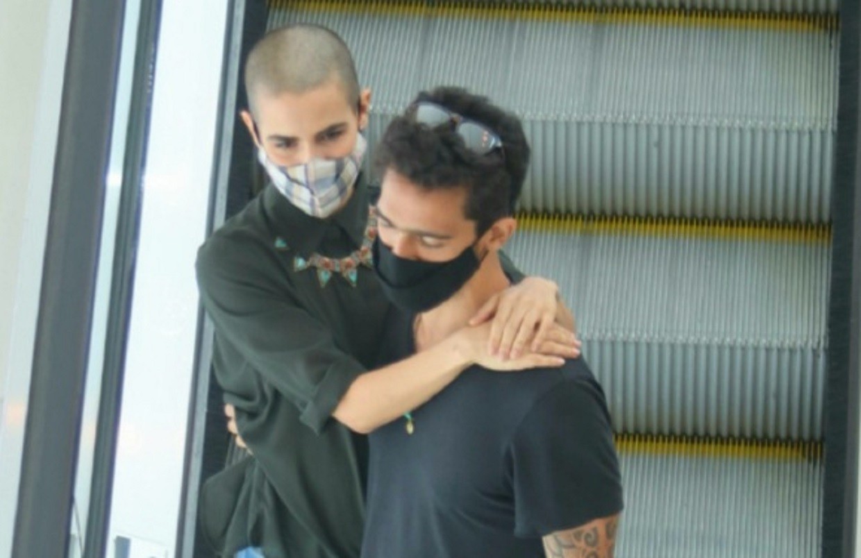 Pérola Faria e o namorado, Caio Correa (Foto: Edson Aipim/AgNews)