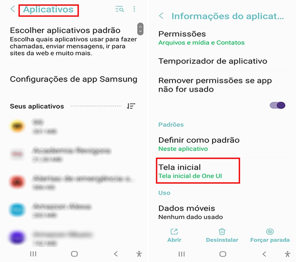App Computer Launcher pode ser colocado como padrão de tela inicial do celular  — Foto: Reprodução/Flávia Fernandes