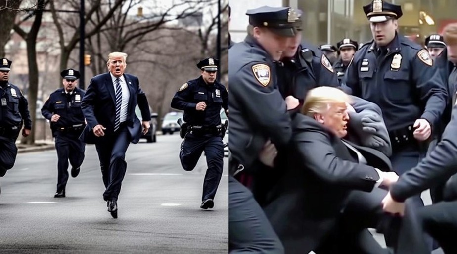 Trump 'preso': imagens geradas por inteligência artificial